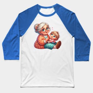 Granny with grandchild Baseball T-Shirt